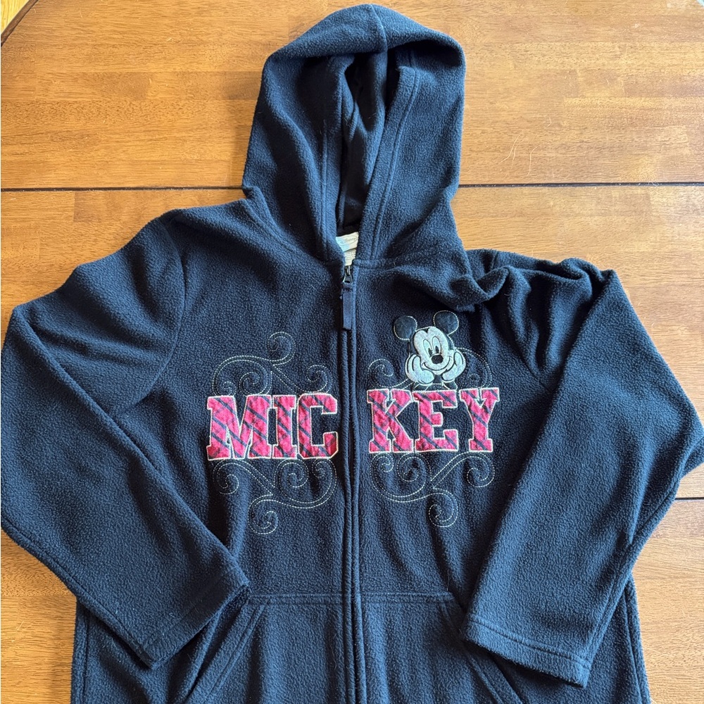 Black Mickey Mouse hooded fleece women’s size large
